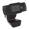 Kamera internetowa Manhattan USB, dwa megapiksele (cena wyprzedażowa), 1080p Full HD, USB-A, zintegrowany mikrofon, regulowana podstawa z klipsem, 30 klatek na sekundę, czarna, trzyletnia gwarancja, pudełko