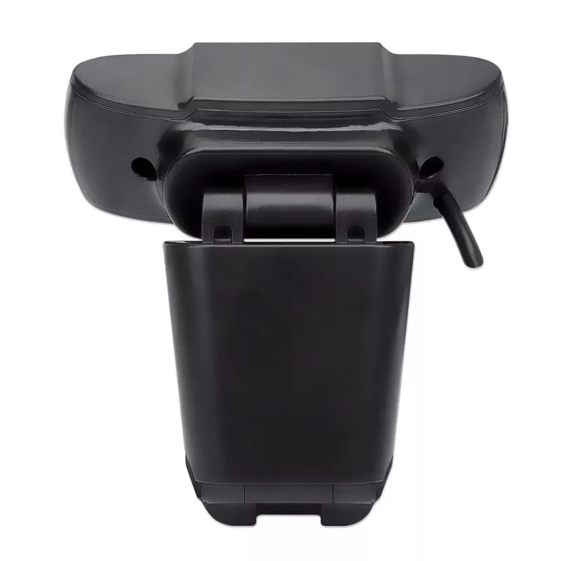 Kamera internetowa Manhattan USB, dwa megapiksele (cena wyprzedażowa), 1080p Full HD, USB-A, zintegrowany mikrofon, regulowana podstawa z klipsem, 30 klatek na sekundę, czarna, trzyletnia gwarancja, pudełko