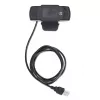 Kamera internetowa Manhattan USB, dwa megapiksele (cena wyprzedażowa), 1080p Full HD, USB-A, zintegrowany mikrofon, regulowana podstawa z klipsem, 30 klatek na sekundę, czarna, trzyletnia gwarancja, pudełko