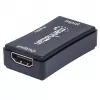 Wzmacniacz AV Manhattan HDMI Repeater 4K@60Hz, 1xHDMI we/wy, pasmo 600 MHz, do 40 m, zasilanie micro‑USB, czarny