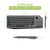 Techly ICTB9801TB klawiatura uniwersalna RF Wireless + Bluetooth QWERTY US English Czarny