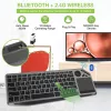 Techly ICTB9801TB klawiatura uniwersalna RF Wireless + Bluetooth QWERTY US English Czarny
