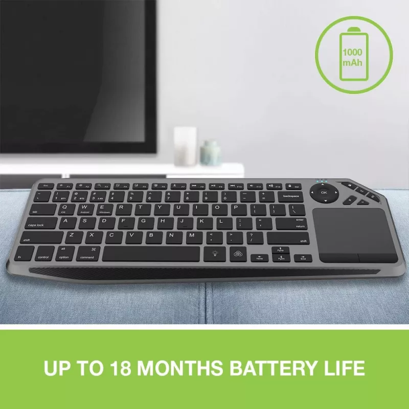 Techly ICTB9801TB klawiatura uniwersalna RF Wireless + Bluetooth QWERTY US English Czarny