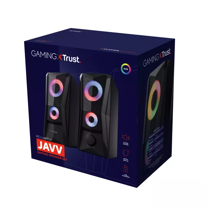 Trust GXT 606 JAVV Czarny Wired 12 W