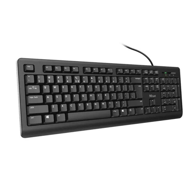 Trust Primo klawiatura uniwersalna USB QWERTY angielski (USA) Czarna