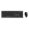 Bezprzewodowy zestaw klawiatura i mysz TRUST Primo — pełnowymiarowa klawiatura QWERTY US English, odbiornik RF USB-A, mysz optyczna 1200 DPI, czarna