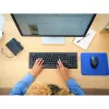 Bezprzewodowy zestaw klawiatura i mysz TRUST Primo — pełnowymiarowa klawiatura QWERTY US English, odbiornik RF USB-A, mysz optyczna 1200 DPI, czarna