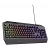 Przewodowa klawiatura gamingowa TRUST GXT 836 Evocx USB QWERTY US English, podświetlenie RGB, podpórka pod nadgarstki, 114 klawiszy, układ 110%