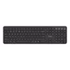 Klawiatura TRUST Vaiya Universal USB RF Wireless Bluetooth — Pełnowymiarowa US English, ładowanie USB-C, klawisze nożycowe, klawiatura numeryczna, czarna