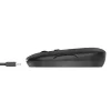 Trust Puck Bezprzewodowa ultracienka mysz wielokrotnego ładowania, symetryczna, optyczna, RF Wireless + Bluetooth, 1600 DPI, czarna