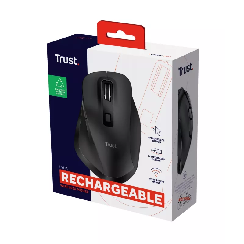Mysz Trust Fyda Wireless RF Wireless + USB Type-A