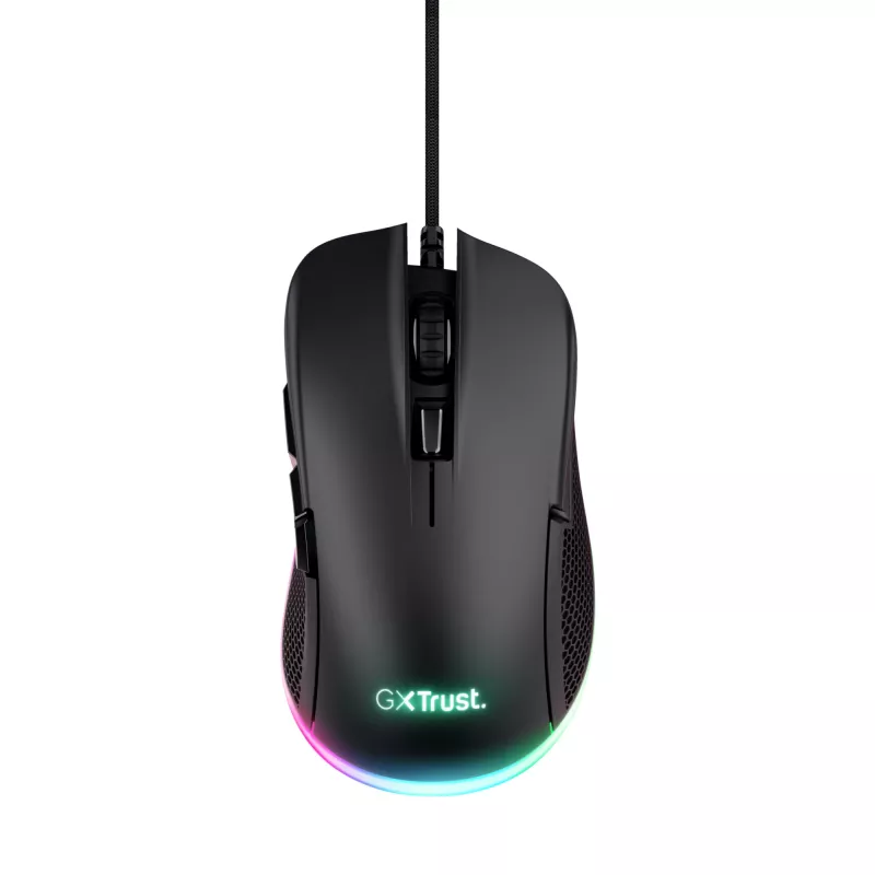 Mysz Trust GXT 922 YBAR dla graczy, dla praworęcznych, USB Type-A, optyczna, 7200 DPI
