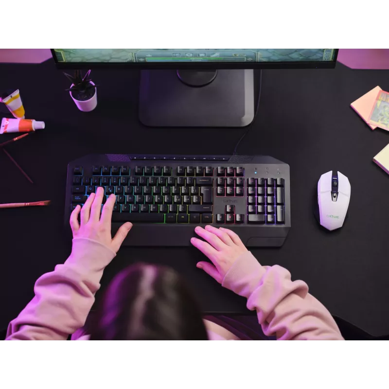 Trust GXT 110 FELOX mysz Do gier Praworęczny RF Bezprzewodowa Optyczny 4800 DPI