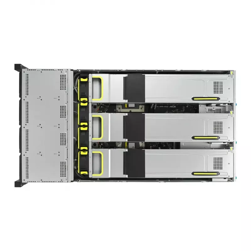 Serwer rack ASUS RS720A-E12-RS24U 2U Socket SP5, obsługa 2x CPU, 24 kieszenie 2,5 cala, 24 gniazda DIMM DDR5, zasilacz 2600W, 10GbE