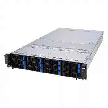 ASUS RS521A-E12-RS12U Socket SP5 Rack (2U) Czarny, srebrny
