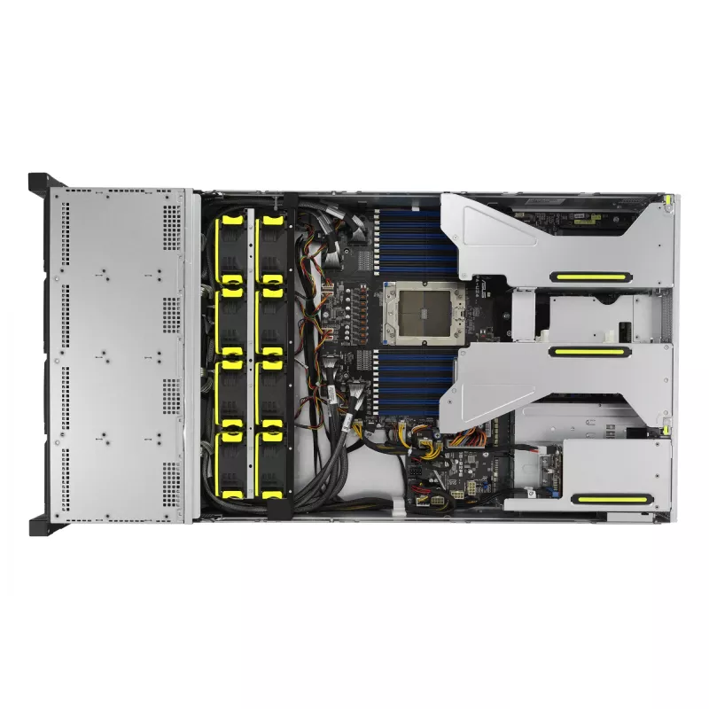 ASUS RS521A-E12-RS12U Socket SP5 Rack (2U) Czarny, srebrny