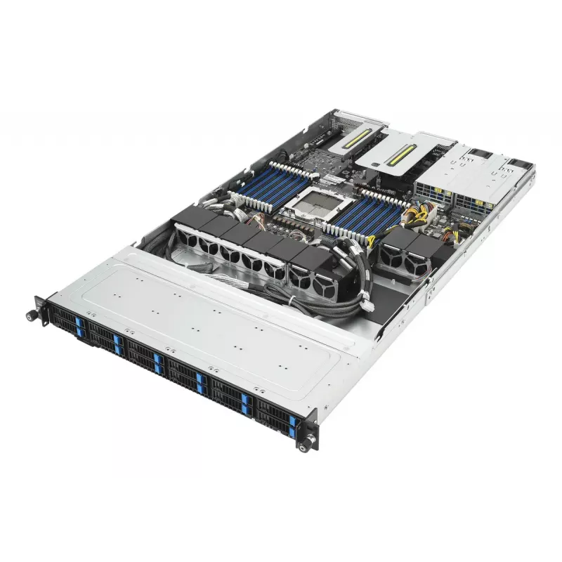 Serwer szafowy (1U) ASUS RS501A‑E12‑RS12U — LGA 6096, DDR5 do 3 TB, 24 DIMM, 1600W