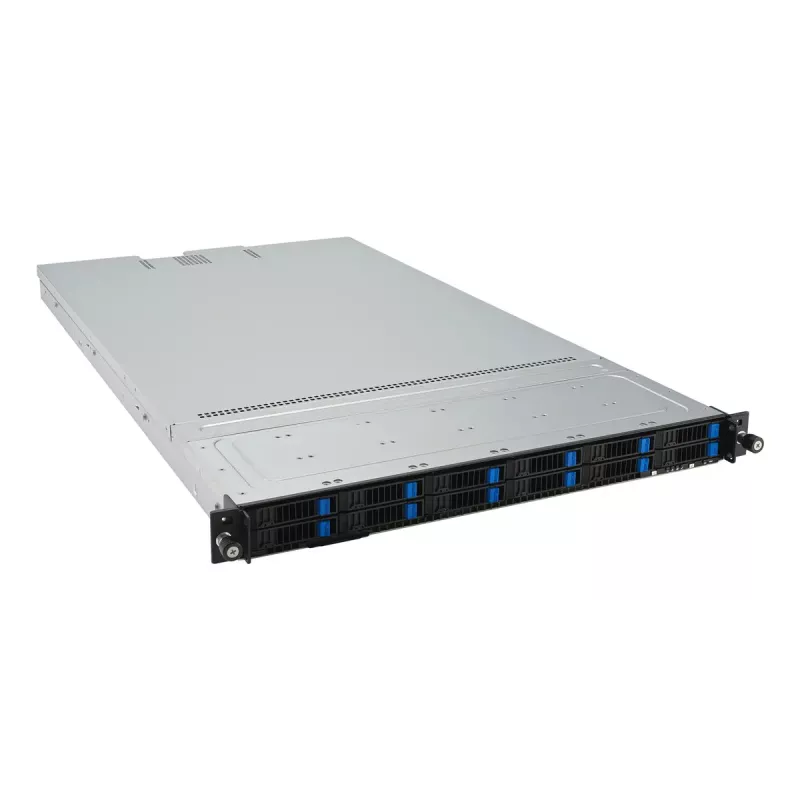 Serwer szafowy (1U) ASUS RS501A‑E12‑RS12U — LGA 6096, DDR5 do 3 TB, 24 DIMM, 1600W