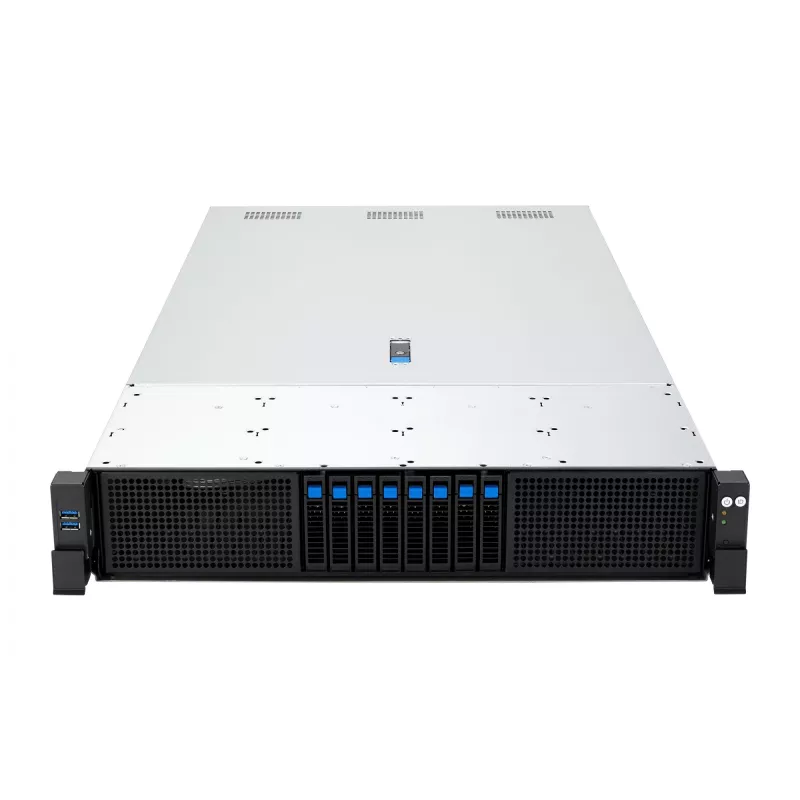 ASUS RS720A-E13-RS8G Socket SP5 Rack (2U) Czarny, srebrny