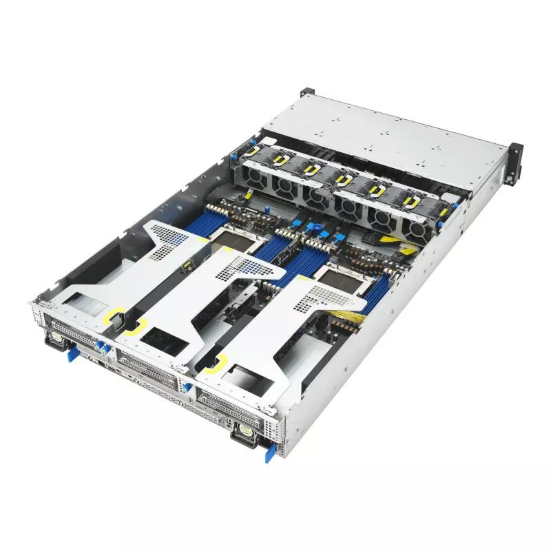 ASUS RS720A-E13-RS8G Socket SP5 Rack (2U) Czarny, srebrny
