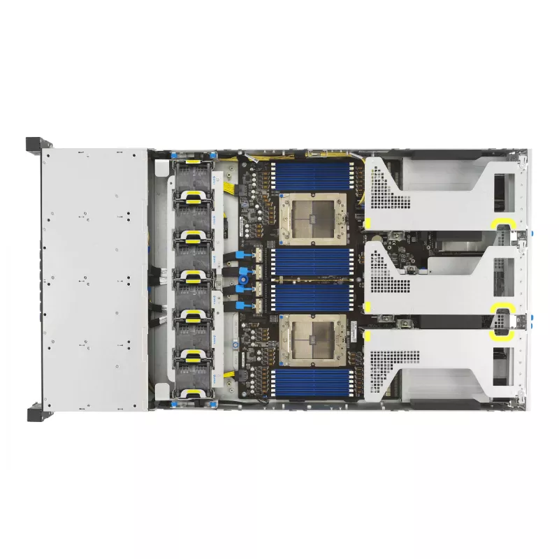 ASUS RS720A-E13-RS8G Socket SP5 Rack (2U) Czarny, srebrny