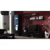 Zestaw półek ściennych wiszących Cama Meble SOHO 1250×200×200 mm, płyta wiórowa, matowa czerń (dwie półki)