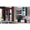 Zestaw półek ściennych wiszących Cama Meble SOHO 1250×200×200 mm, płyta wiórowa, matowa czerń (dwie półki)