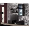 Zestaw półek ściennych wiszących Cama Meble SOHO 1250×200×200 mm, płyta wiórowa, matowa czerń (dwie półki)