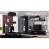 Zestaw półek ściennych wiszących Cama Meble SOHO 1250×200×200 mm, płyta wiórowa, matowa czerń (dwie półki)