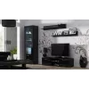 Zestaw półek ściennych wiszących Cama Meble SOHO 1250×200×200 mm, płyta wiórowa, matowa czerń (dwie półki)