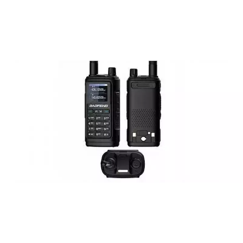 Ręczny radiotelefon dwukierunkowy Baofeng UV-17E — 5 W, bateria 1800 mAh, VOX, latarka, radio FM, zasięg do 10 km, czarny (zestaw 2 szt.)