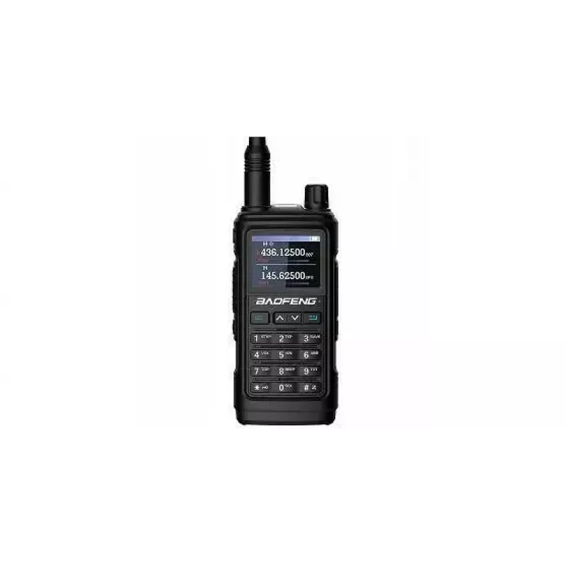Ręczny radiotelefon dwukierunkowy Baofeng UV-17E — 5 W, bateria 1800 mAh, VOX, latarka, radio FM, zasięg do 10 km, czarny (zestaw 2 szt.)