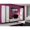 Szafka wisząca cama meble VIGO 180 — 1800×400×300 mm, biały/biały połysk