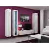 Szafka wisząca cama meble VIGO 180 — 1800×400×300 mm, biały/biały połysk