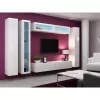 Szafka wisząca cama meble VIGO 180 — 1800×400×300 mm, biały/biały połysk
