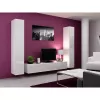 Szafka wisząca cama meble VIGO 180 — 1800×400×300 mm, biały/biały połysk
