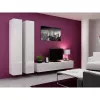 Szafka wisząca cama meble VIGO 180 — 1800×400×300 mm, biały/biały połysk