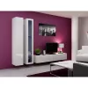 Szafka wisząca cama meble VIGO 180 — 1800×400×300 mm, biały/biały połysk