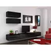 Szafka do przechowywania cama meble VIGO 90 — wisząca, 900×350×320 mm, czarny/czarny połysk