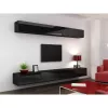 Szafka do przechowywania cama meble VIGO 90 — wisząca, 900×350×320 mm, czarny/czarny połysk