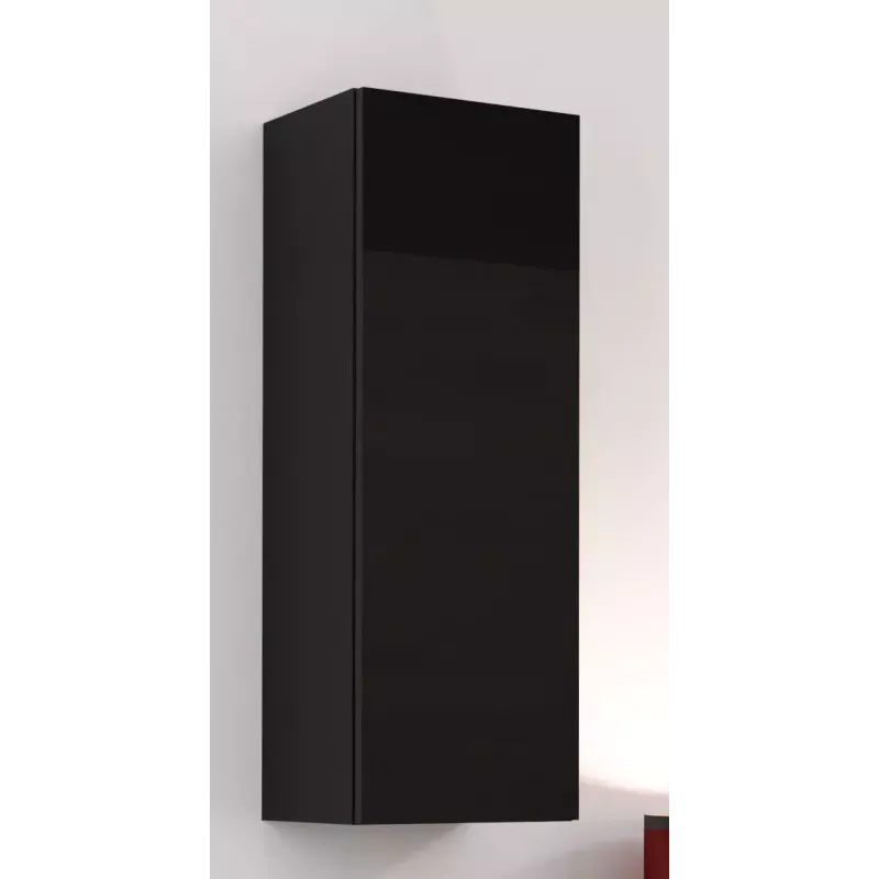 Szafka do przechowywania cama meble VIGO 90 — wisząca, 900×350×320 mm, czarny/czarny połysk