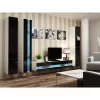 Szafka wisząca cama meble VIGO NEW 180×40×30 cm biały/czarny połysk