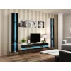 Szafka wisząca cama meble VIGO NEW 180×40×30 cm biały/czarny połysk