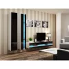 Szafka wisząca cama meble VIGO NEW 180×40×30 cm biały/czarny połysk