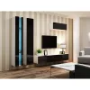 Szafka wisząca cama meble VIGO NEW 180×40×30 cm biały/czarny połysk