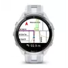 Smartwatch GARMIN Forerunner 965 — koperta tytanowa 47 mm, 1,4-calowy AMOLED, 32 GB, bateria do 23 dni, GPS/GLONASS/Galileo, biały silikonowy pasek