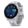 Smartwatch GARMIN Forerunner 965 — koperta tytanowa 47 mm, 1,4-calowy AMOLED, 32 GB, bateria do 23 dni, GPS/GLONASS/Galileo, biały silikonowy pasek