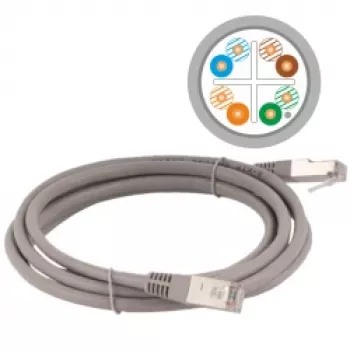 ALANTEC Patch kabel - CAT6 - F/utp - 5m - szary