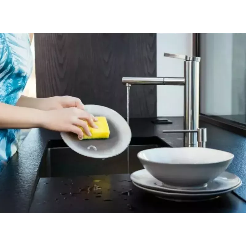 Gąbka ścierna VILEDA Tip-Top opakowanie 5 szt., prostokątne wkłady z włókna 70×90×30 mm, żółty
