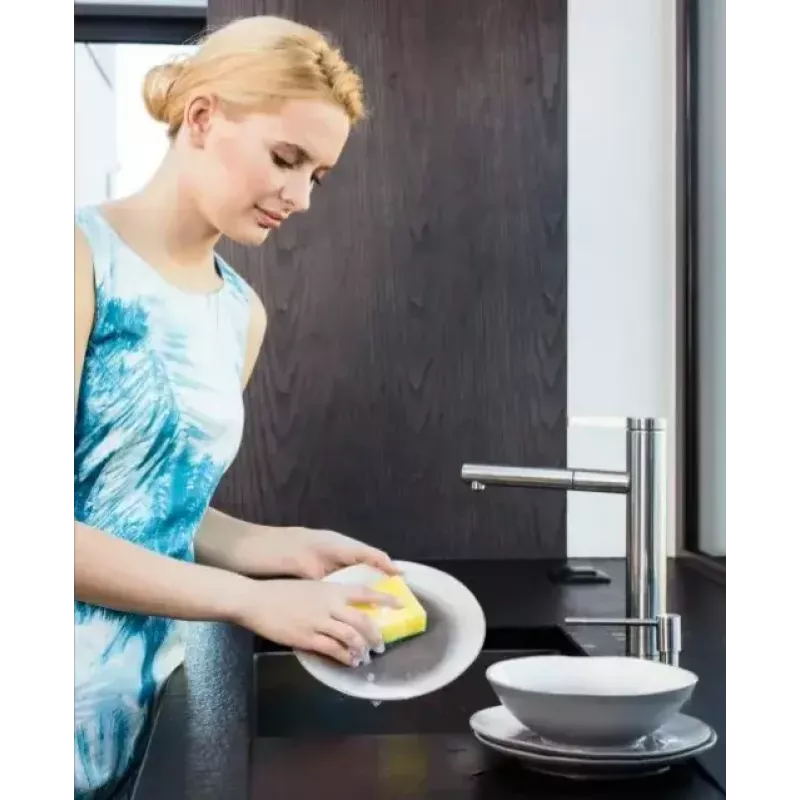 Gąbka ścierna VILEDA Tip-Top opakowanie 5 szt., prostokątne wkłady z włókna 70×90×30 mm, żółty